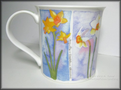 Daffodil Mug "Flowers" by Emma Ball Dunoon China Made in England