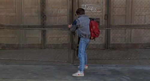 Reference screenshot of Marty McFly's Eastpak backpack.